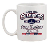 New World Champion 5-Time New England Football Sports DT Coffee 11 Oz Mug