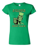 Junior Let's Make St. Paddy's Day Great Again Beer Party Funny DT T-Shirt Tee