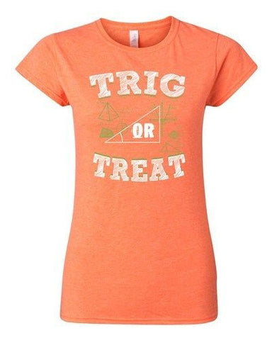 Junior Trig Or Treat Trigo Math Trick Halloween Funny Costume DT T-Shirt Tee