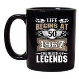 Life Begins At 50 1967 The Birth Of Legends Myth Funny DT Coffee 11 Oz Black Mug