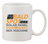 It's Not A Bald Spot It's A Solar Panel Joke Funny DT Ceramic White Coffee Mug