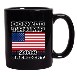 Donald Trump 2016 President Election Campaign Support DT Coffee 11 Oz Black Mug