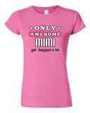 Junior Only Awesome Mimi Get Hugged A Lot Mother Mommy Gift Funny T-Shirt Tee