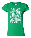 Junior Any Day Behind Bars Is Better Than A Day At Work Funny DT T-Shirt Tee