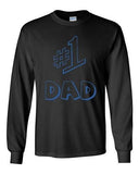 Long Sleeve Adult T-Shirt #1 One Dad Daddy Father's Day TV Comedy Series Funny