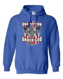 One Nation Under God Cross USA America Flag Patriotic DT Sweatshirt Hoodie