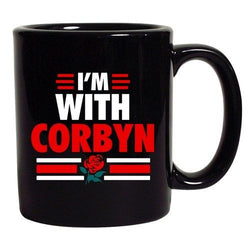 I'm With Corbyn Politician Campaign Support DT Black Coffee 11 Oz Mug