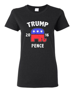 Ladies Trump Pence 2016 Republican President USA 2016 Political DT T-Shirt Tee