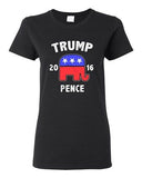 Ladies Trump Pence 2016 Republican President USA 2016 Political DT T-Shirt Tee