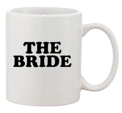The Bride Groom Wedding Husband Wife Love Funny Humor Ceramic White Coffee Mug