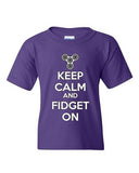 Keep Calm And Fidget On DT Youth Kids T-Shirt Tee
