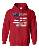 Impeach 45 President Donald USA American Flag Political DT Sweatshirt Hoodie