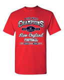 New World Champion 5-Time New England Football Sports DT Adult T-Shirt Tee