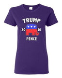 Ladies Trump Pence 2016 Republican President USA 2016 Political DT T-Shirt Tee