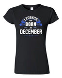 Junior Legends Are Born In December Holiday Christmas Funny Gift DT T-Shirt Tee
