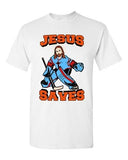 New Jesus Saves Hockey Puck Sports Jersey Funny DT Adult T-Shirt Tee