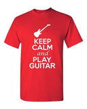 City Shirts Keep Calm And Play Guitar String Music Lovers DT Adult T-Shirts Tee