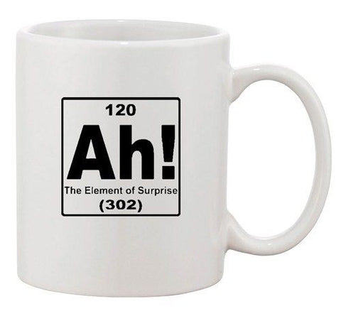 Ah! The Element Of Surprise Science Chemistry Funny Ceramic White Coffee Mug