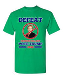 Defeat Crooked Hillary Vote Trump 2016 President Election DT Adult T-Shirt Tee