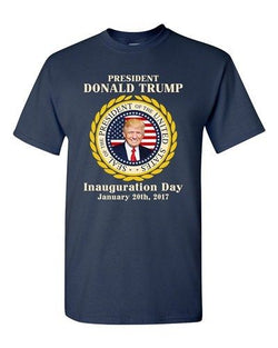 Trump Inauguration Day United States Of America USA Flag Adult DT T-Shirt Tee