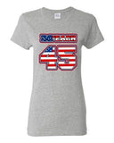 Ladies Impeach 45 President Donald USA American Flag Political DT T-Shirt Tee