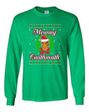 Long Sleeve Adult T-Shirt Mewwy Cwithmath Xmas Tyson Boxer Ugly Christmas DT