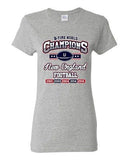 Ladies New World Champion 5-Time New England Football Sports DT T-Shirt Tee