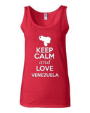 Junior Keep Calm And Love Venezuela Country Novelty Statement Tank Top