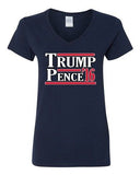 V-Neck Ladies Trump Pence 2016 Vote Support Election America USA T-Shirt Tee