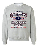 New World Champion 5-Time New England Football Sports DT Crewneck Sweatshirt