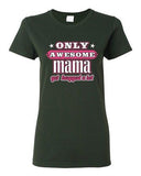 Ladies Only Awesome Mama Get Hugged A Lot Mother Mom Mommy Funny DT T-Shirt Tee