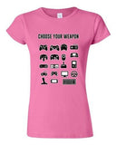 Junior New Choose Your Weapon Gamer Game Controller Nerd Funny DT T-Shirt Tee