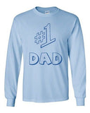 Long Sleeve Adult T-Shirt #1 One Dad Daddy Father's Day TV Comedy Series Funny