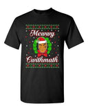 Mewwy Cwithmath Xmas Tyson Boxer Ugly Christmas Funny Adult DT T-Shirt Tee