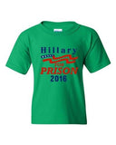 Hillary For Prison 2016 President Election Politics DT Youth Kids T-Shirt Tee