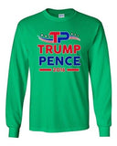 Long Sleeve Adult T-Shirt TP Trump Pence 2016 Vote President USA Election (A) DT