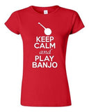 City Shirts Junior Keep Calm And Play Banjo String Music Lovers DT T-Shirt Tee