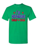 I'm Deplorable Trump 2016 President Republican Political DT Adult T-Shirt Tee