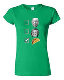 Junior No For Trump No For Hillary Yes For Tacos President 2016 DT T-Shirt Tee