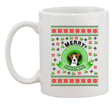 Merry Christmas Beagles Dog Puppy Pet Lover Ugly Xmas Funny DT Coffee 11 Oz Mug