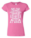 Junior Any Day Behind Bars Is Better Than A Day At Work Funny DT T-Shirt Tee