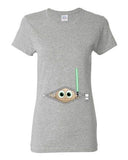 Ladies Baby Lightsabers Sword Weapons Movie TV Funny Parody DT T-Shirt Tee
