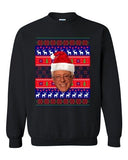 Bernie Sanders Bern Reindeer Ugly Christmas Funny DT Crewneck Sweatshirt