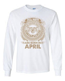 Long Sleeve Aries All Men Are Created Equal Best Born In April Adult T-Shirt DT