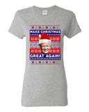 Ladies New Trump President Make Christmas Great Again Xmas Funny DT T-Shirt Tee