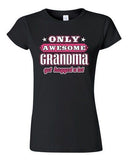 Junior Only Awesome Grandma Get Hugged A Lot Grandmother Gift Funny T-Shirt Tee