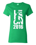 Ladies 2016 Lebron 23 Cleveland Sports King MVP Ball Basketball DT T-Shirt Tee