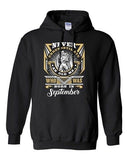 Never Underestimate Who Was Born In September Old Man Funny DT Sweatshirt Hoodie