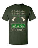 Math Mathematics Angels Deer Ugly Christmas Holiday Funny Adult DT T-Shirt Tee