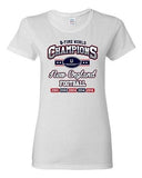 Ladies New World Champion 5-Time New England Football Sports DT T-Shirt Tee